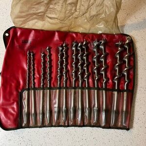 IRWIN Auger Bit Co.13 Piece Drill Set Sizes 1/4 - 15/15